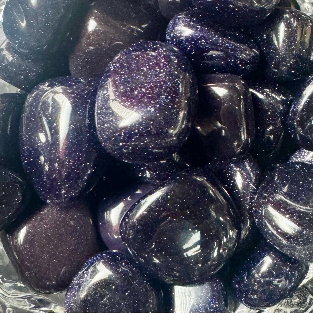 Blue Goldstone Tumble